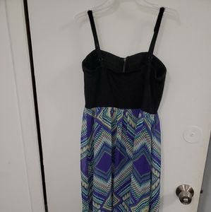 Corset style high low dress